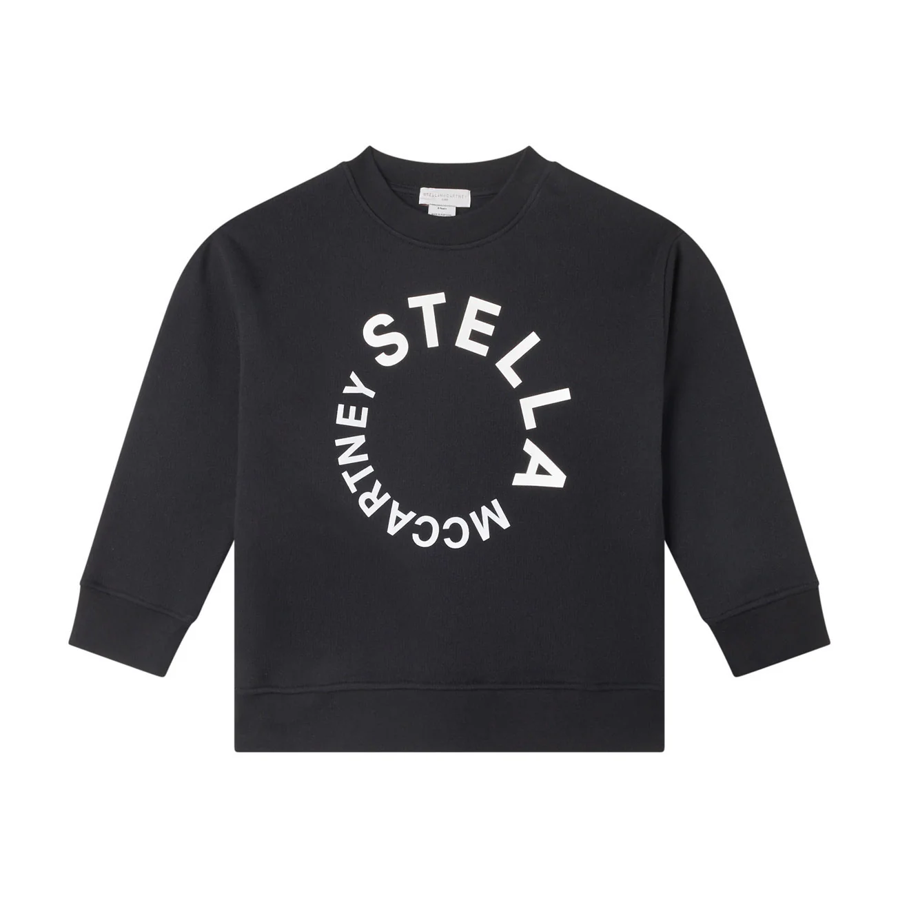 Stella Mccartney Black Circle Logo Print Sweatshirt