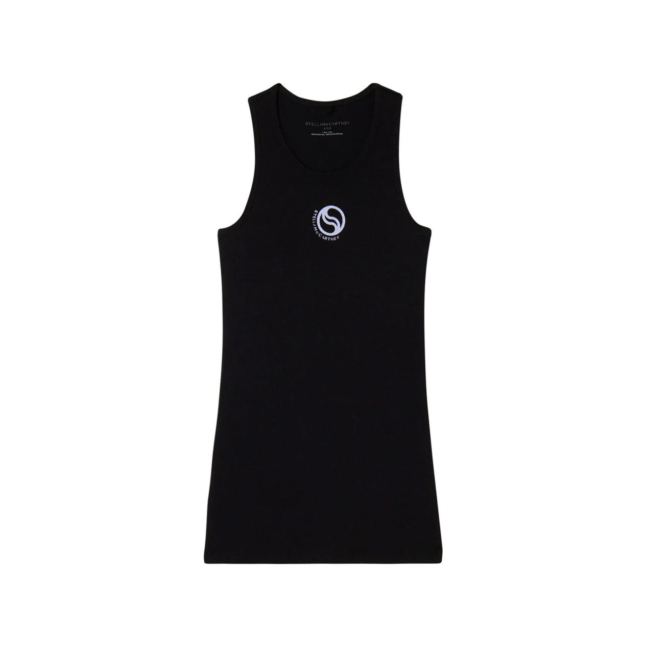 Stella McCartney Black Logo Jersey Dress