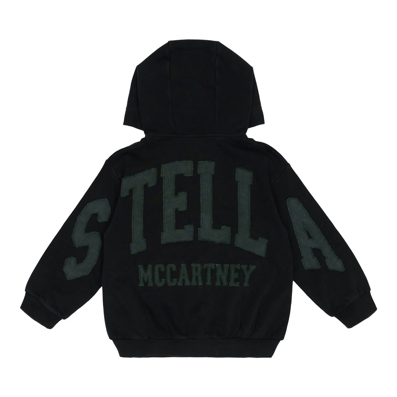 Stella McCartney Black Logo Zip Up Hoodie - Image 2