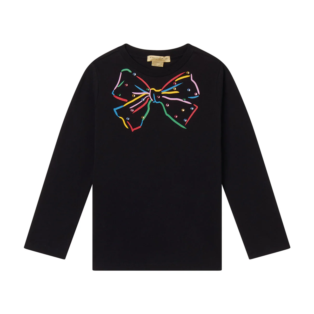 Stella McCartney  Black Papillon Hotfix Detail Tee