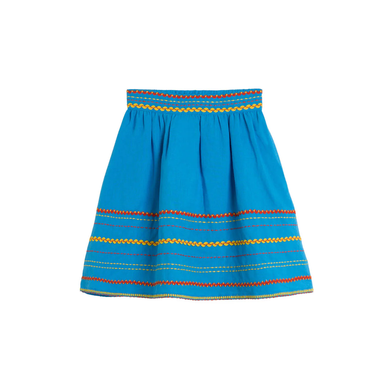 Stella McCartney Blue Embroidered Skirt