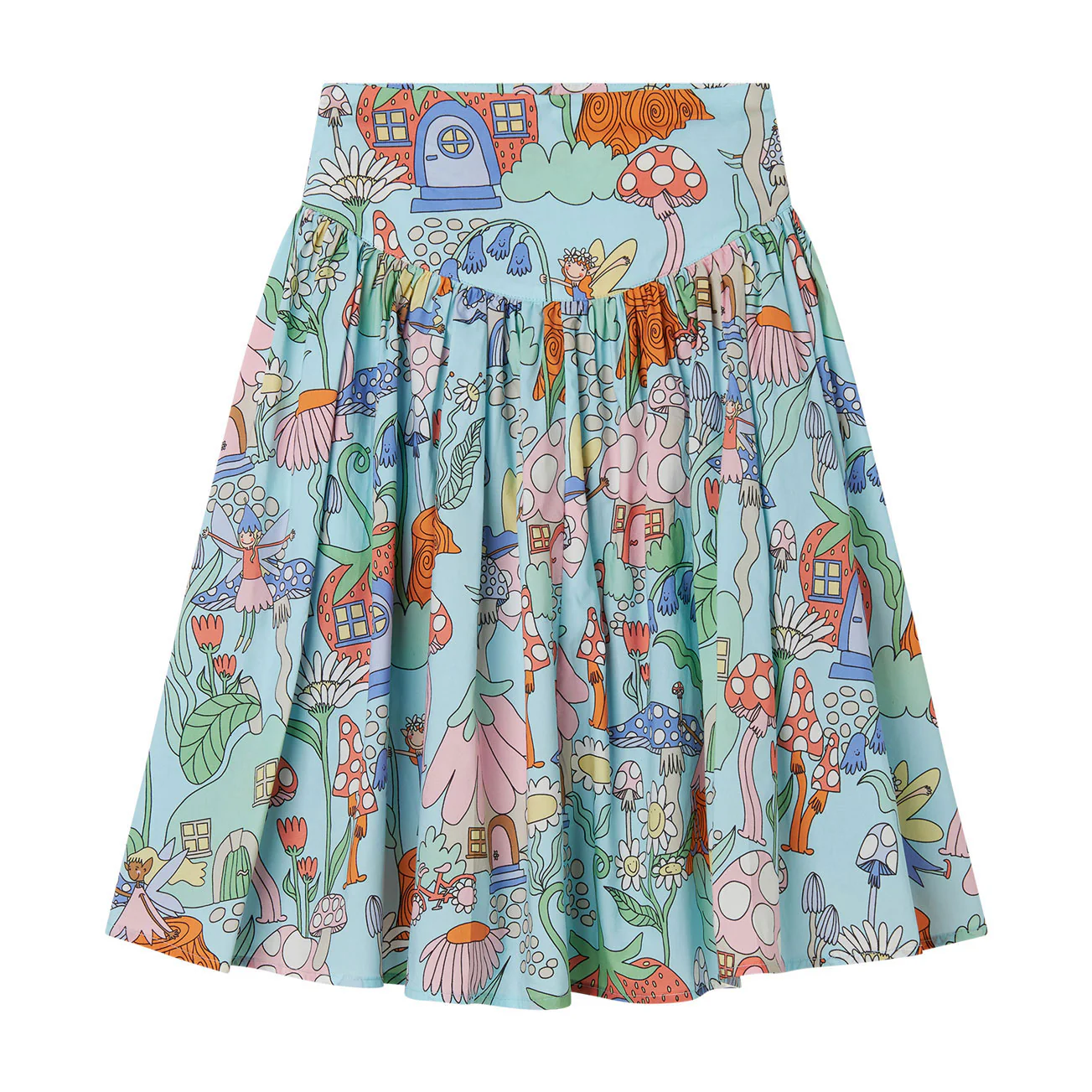 Stella Mccartney Blue Fairyland Midi Skirt