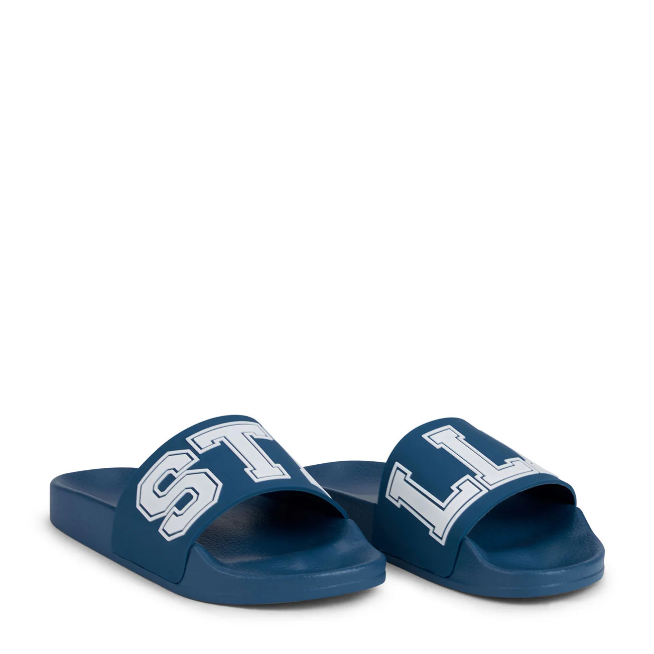 Stella Mccartney Dark Blue Logo Slides