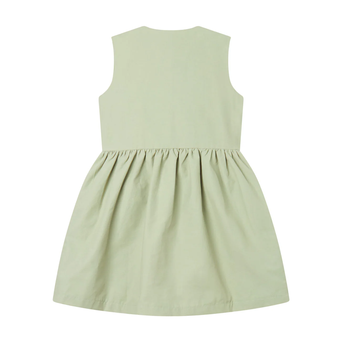 Stella McCartney  Green 3D Pocket Canvas Dress - Image 2