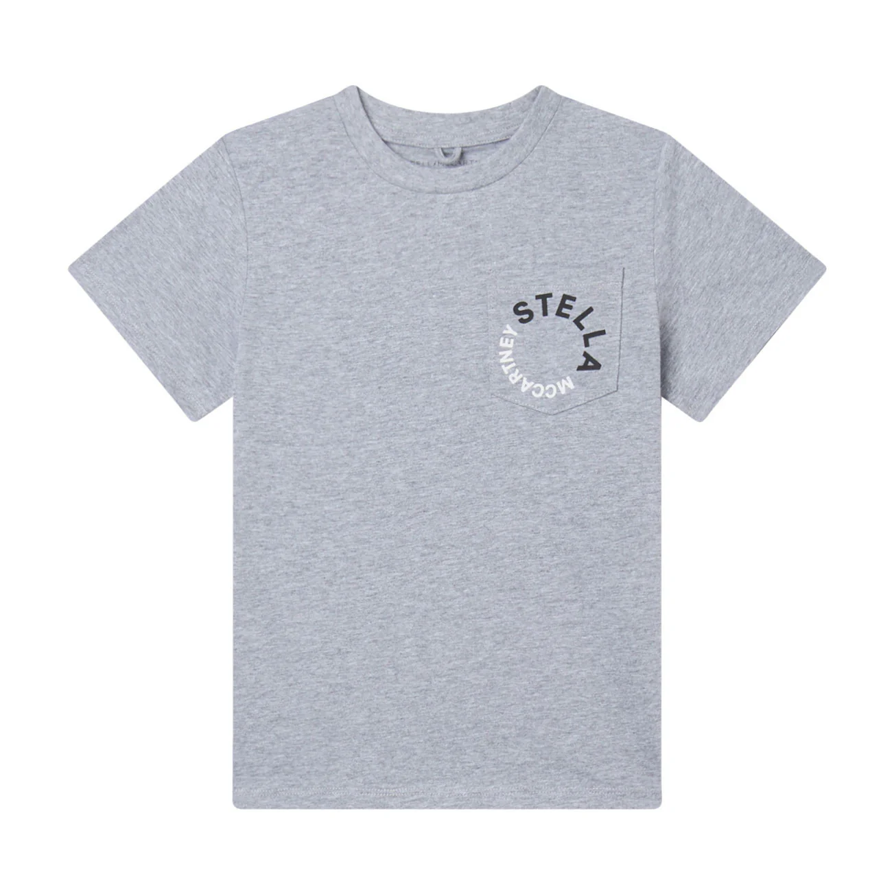 Stella Mccartney Grey Circle Logo Print Tee