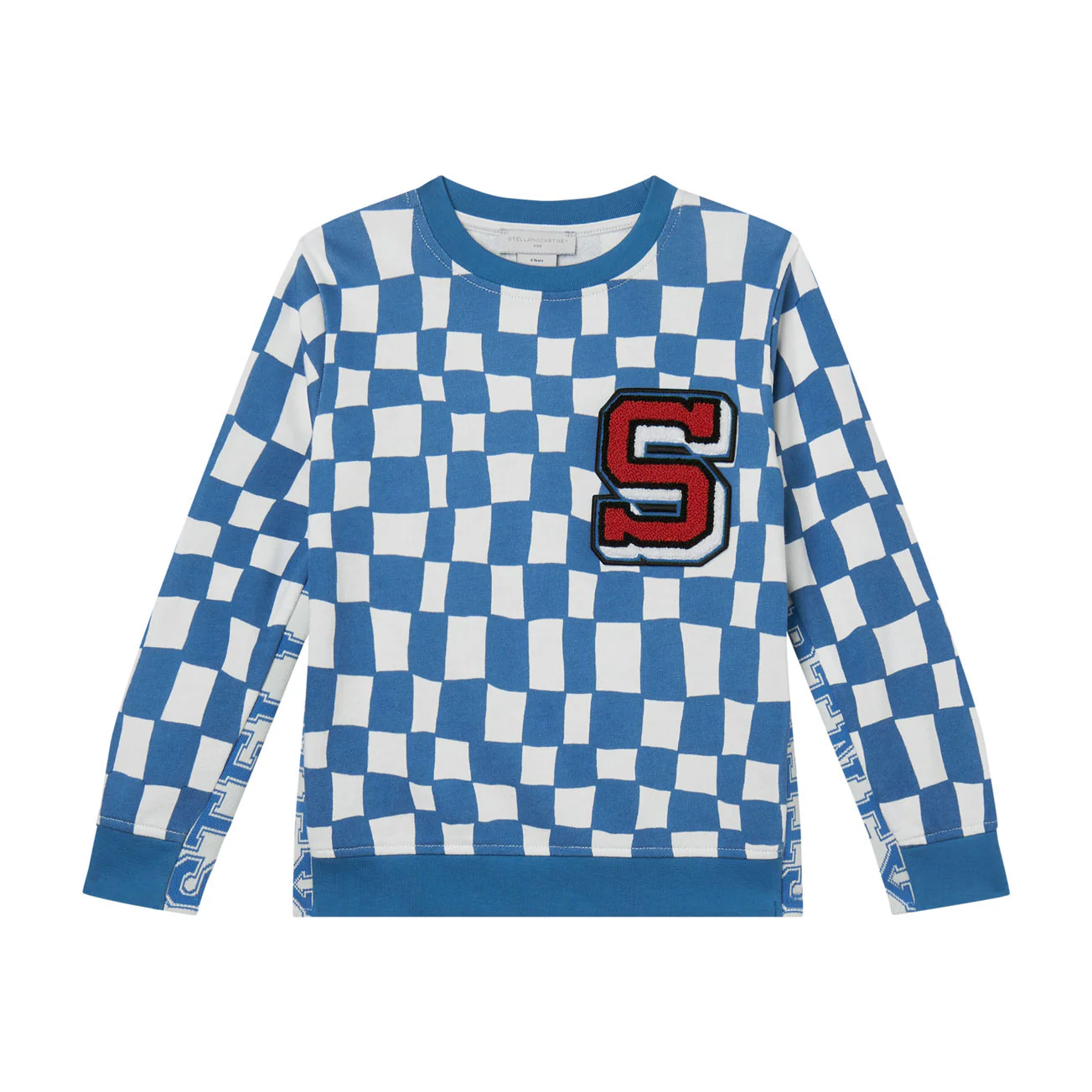 Stella Mccartney Ivory Checkerboard Sweatshirt