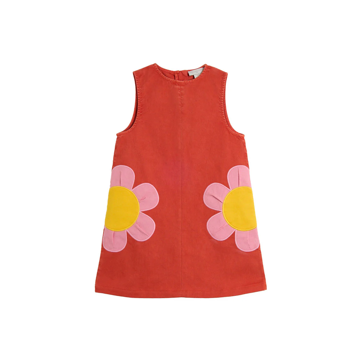 Stella McCartney Orange Red Flower Patches Dress