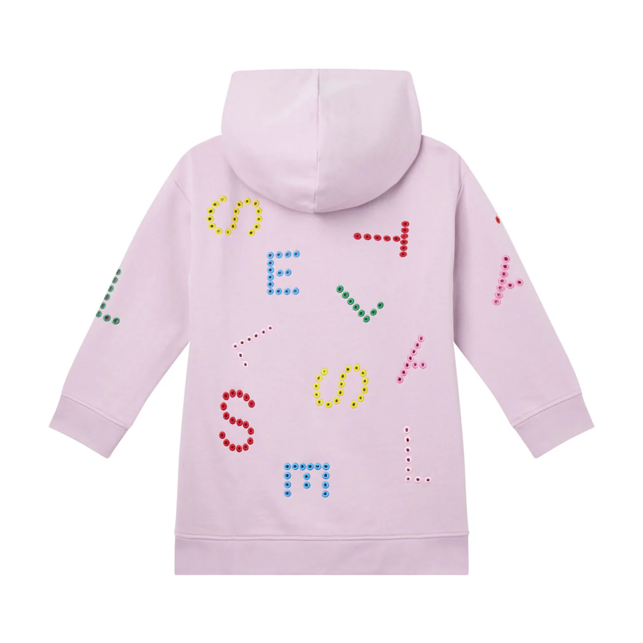 Stella McCartney Pink Embroidered Logo Fleece Dress - Image 2
