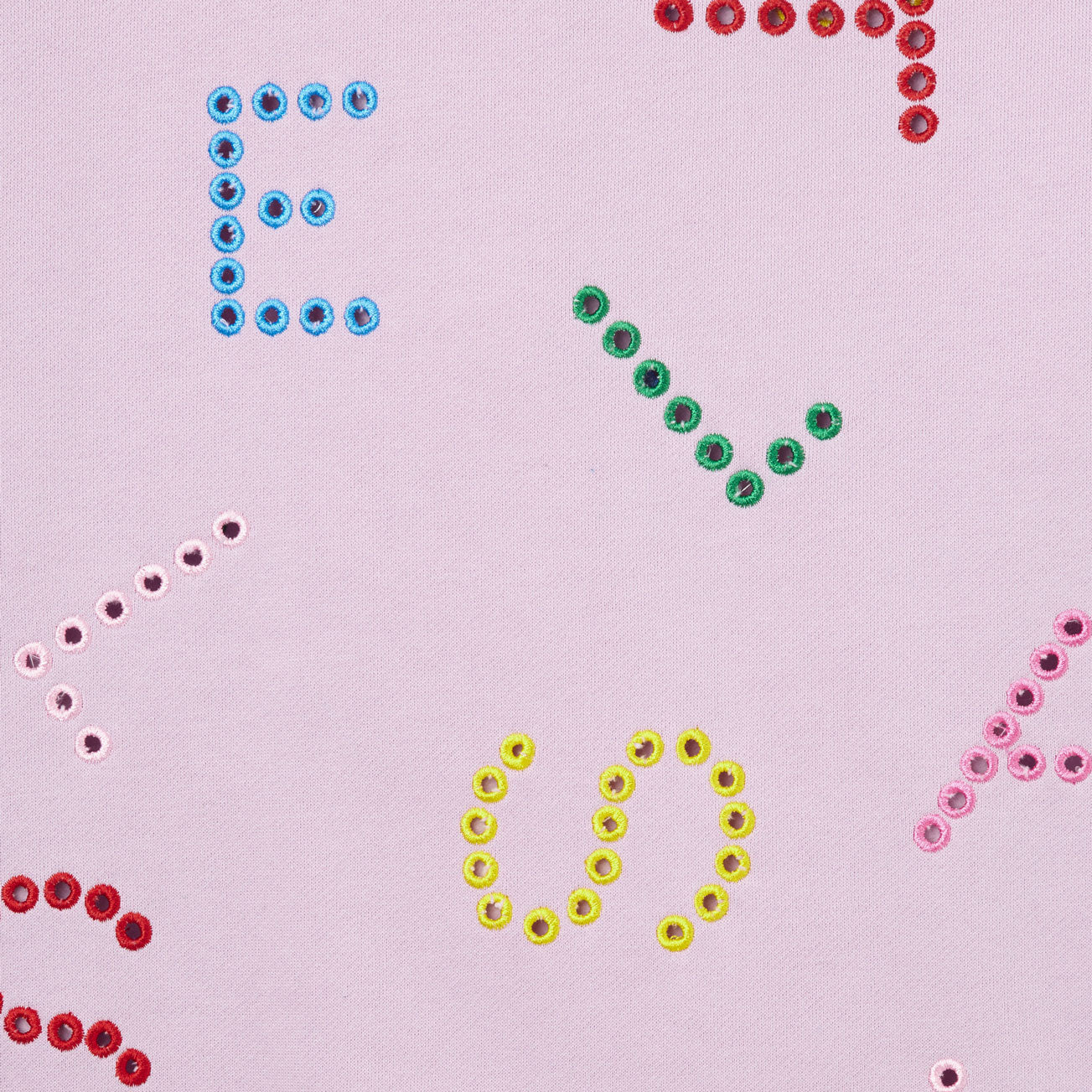 Stella McCartney Pink Embroidered Logo Fleece Dress - Image 3