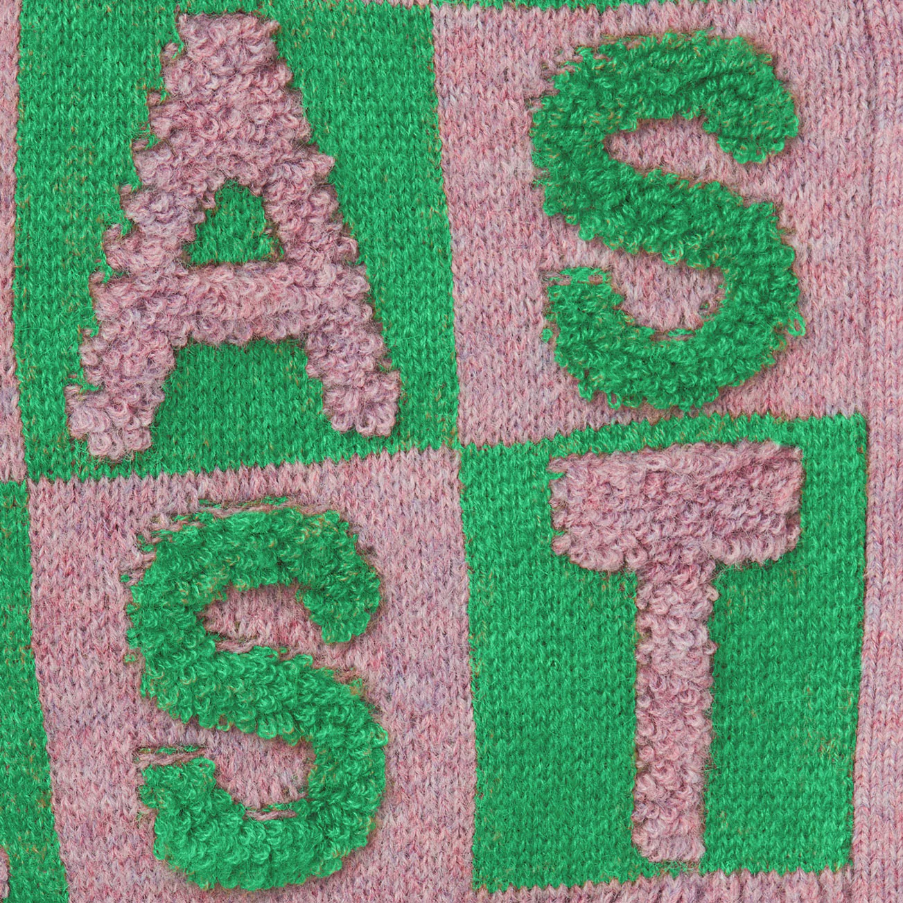 Stella McCartney Pink Green Lettering Cardigan - Image 2