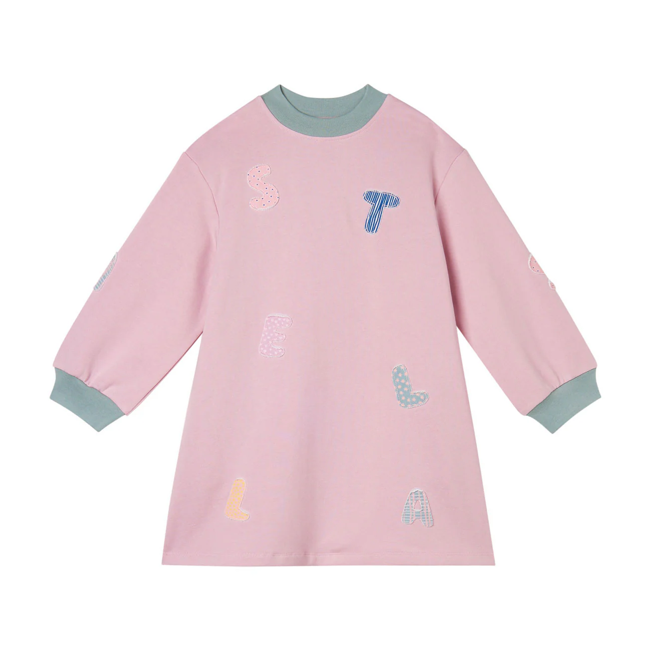 Stella McCartney Pink Stella Patches Fleece Dress