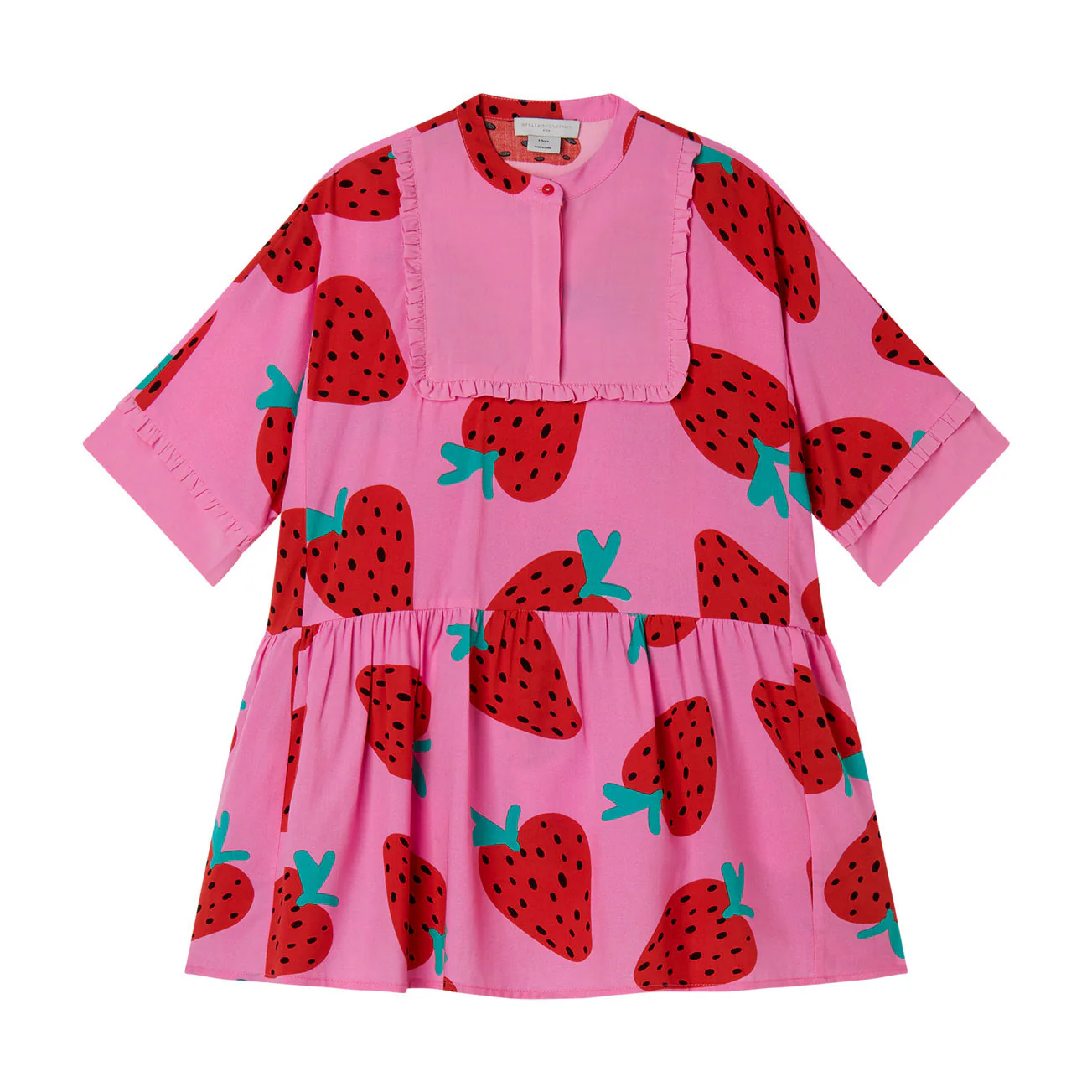 Stella Mccartney Pink Strawberry Tencel Dress