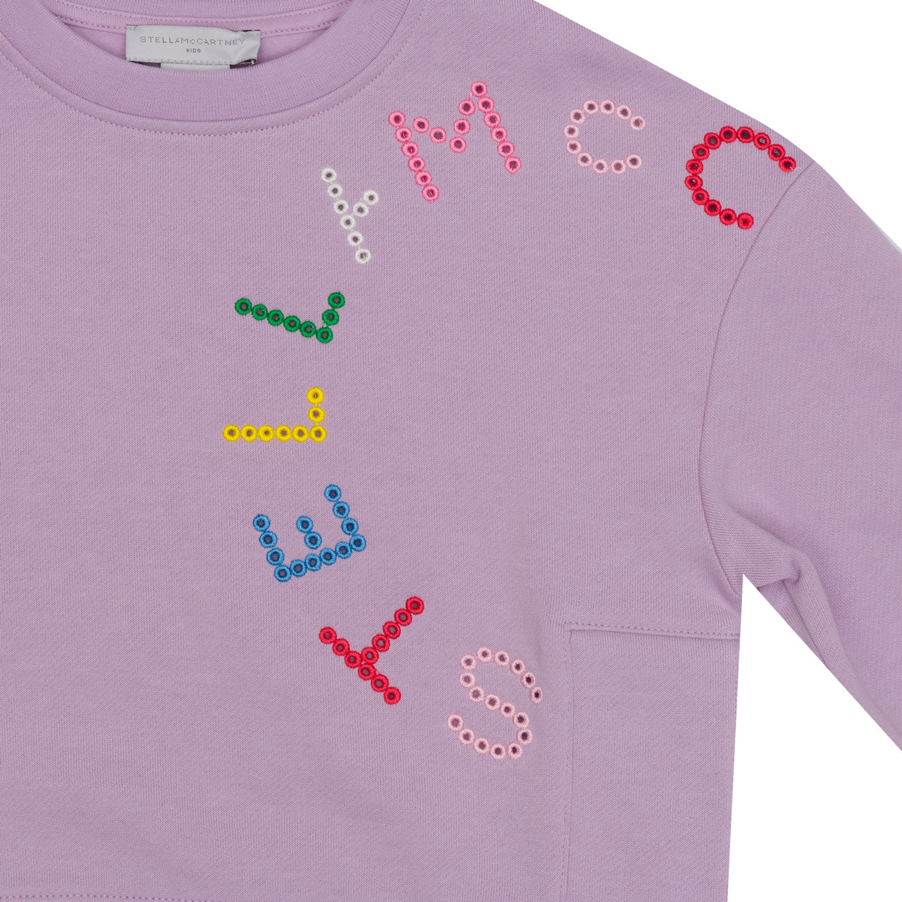 Stella McCartney Purple Dot Logo Sweatshirt - Image 2