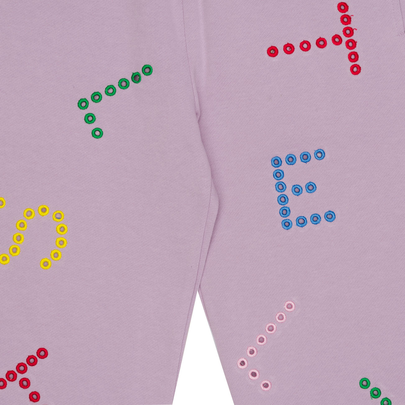 Stella McCartney  Purple Embroidered Logo Joggers - Image 3