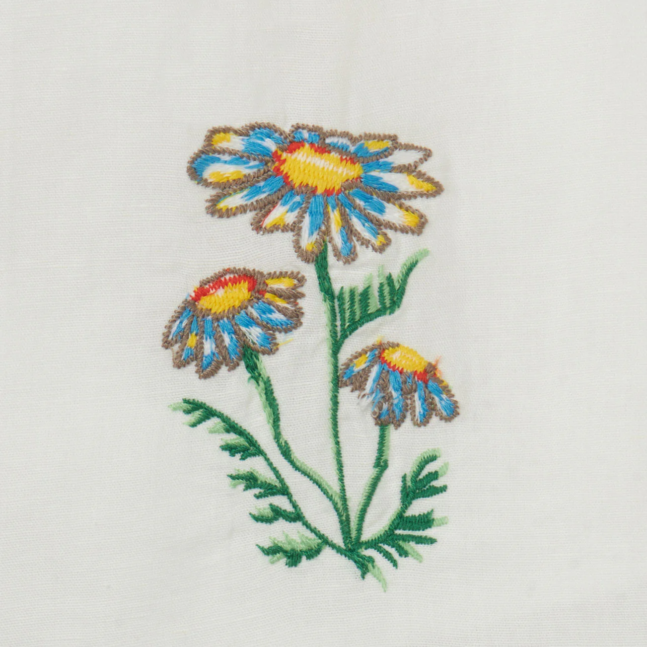 Stella Mccartney White Flowers Embroidered Dress - Image 2