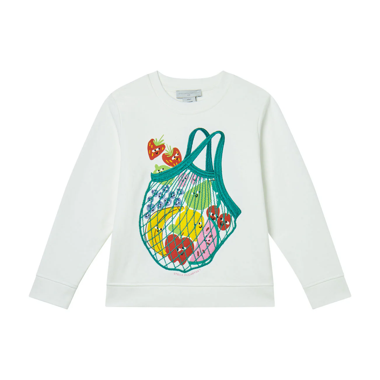 Stella Mccartney White Fruit Print Sweatshirt