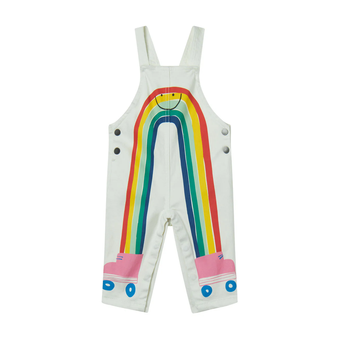 Stella Mccartney White Roller Rainbow Baby Dungaree