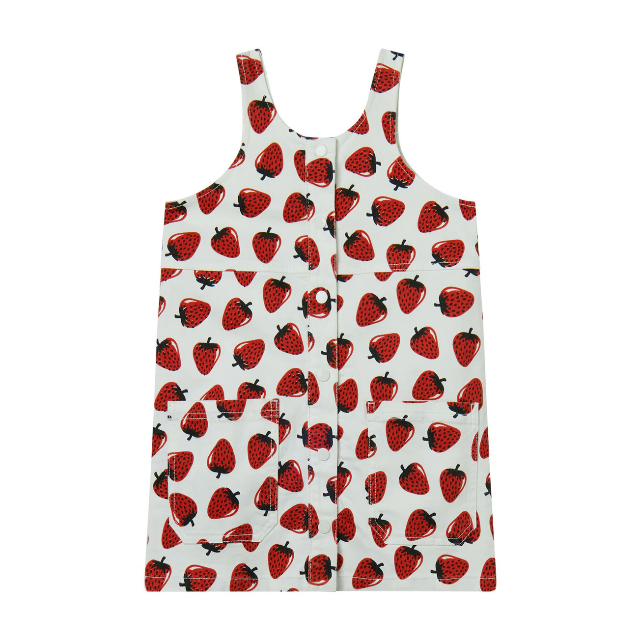 Stella Mccartney White Strawberry  Dress