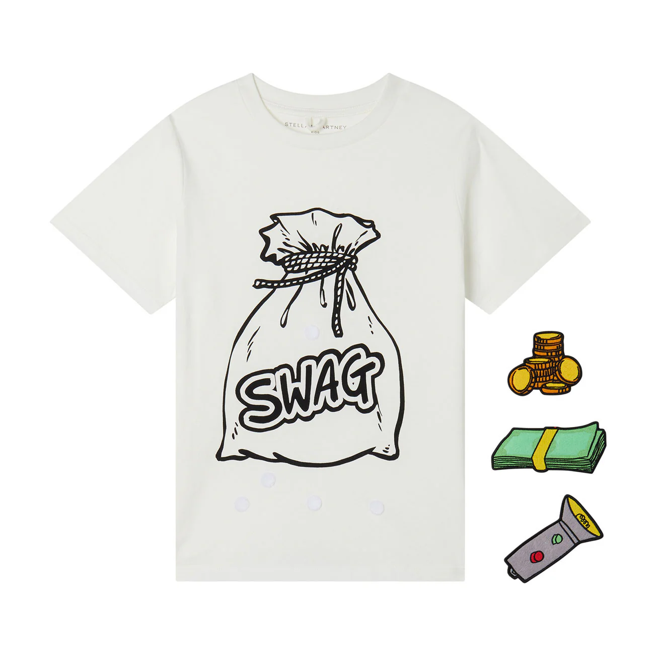Stella Mccartney White Swag Bag Tee