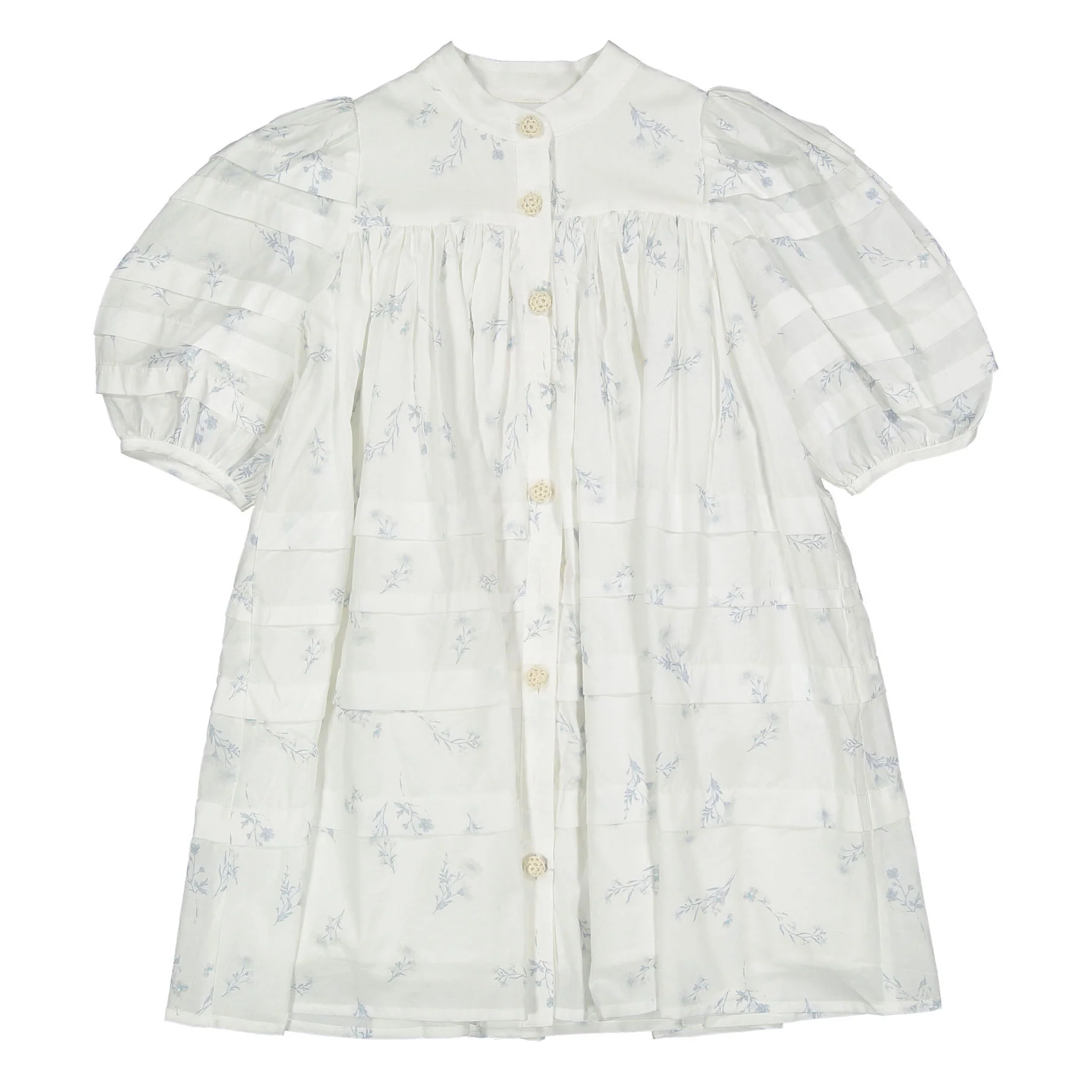 Steph Blue Ditsy Voile Dress