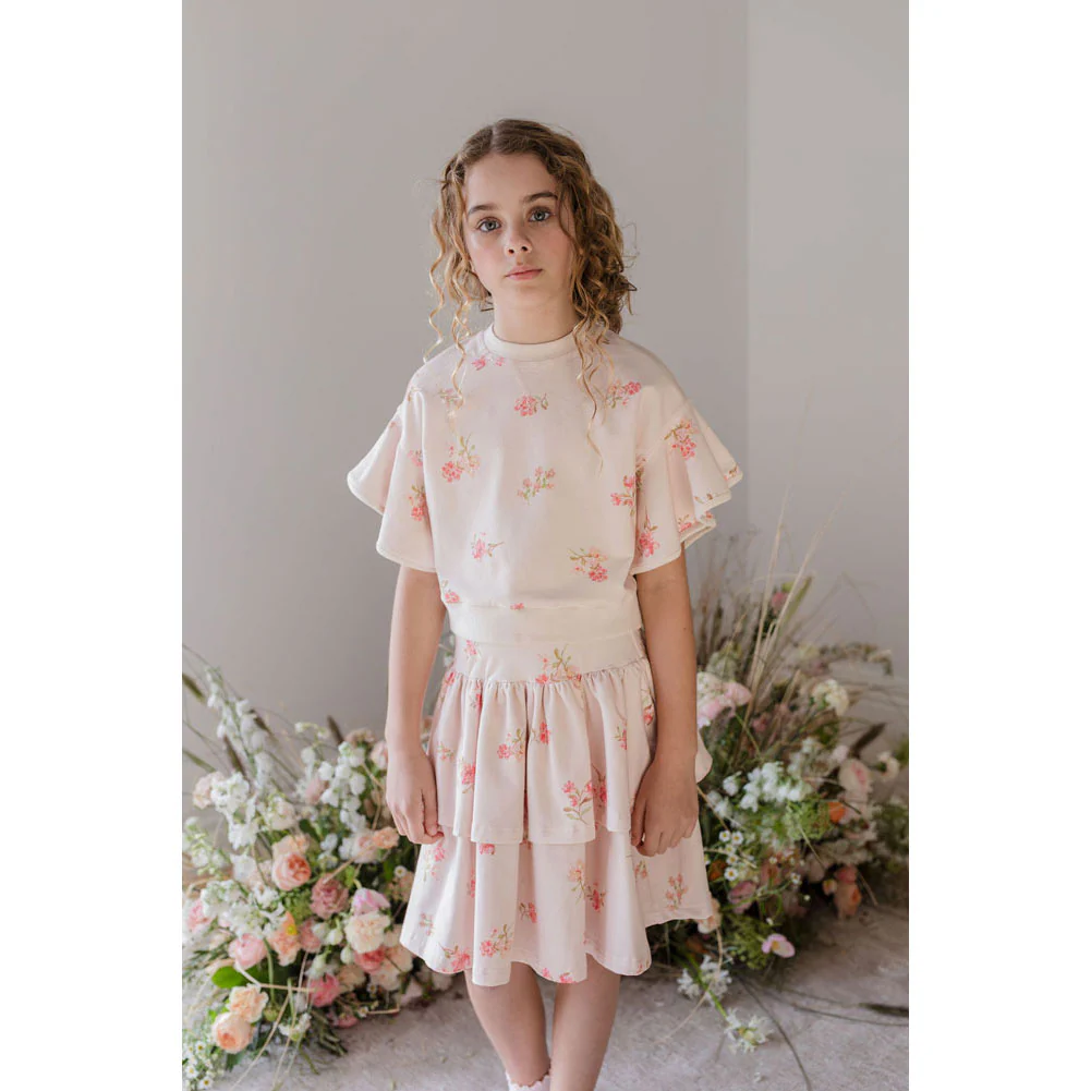 Steph Petite Rose Sweat Skirt - Image 2