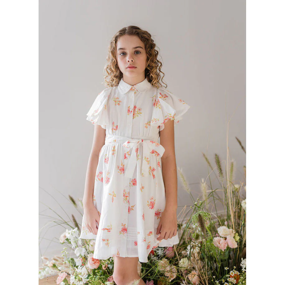 Steph Petite Rose Voile Dress - Image 2