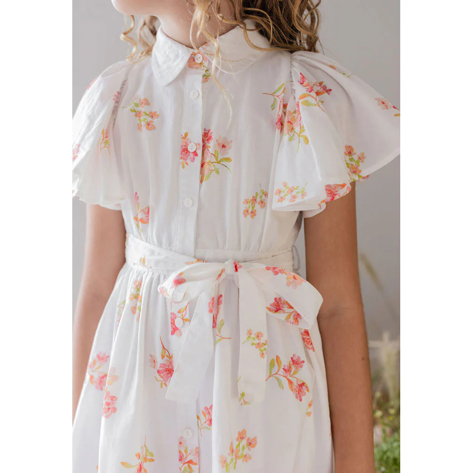 Steph Petite Rose Voile Dress - Image 3