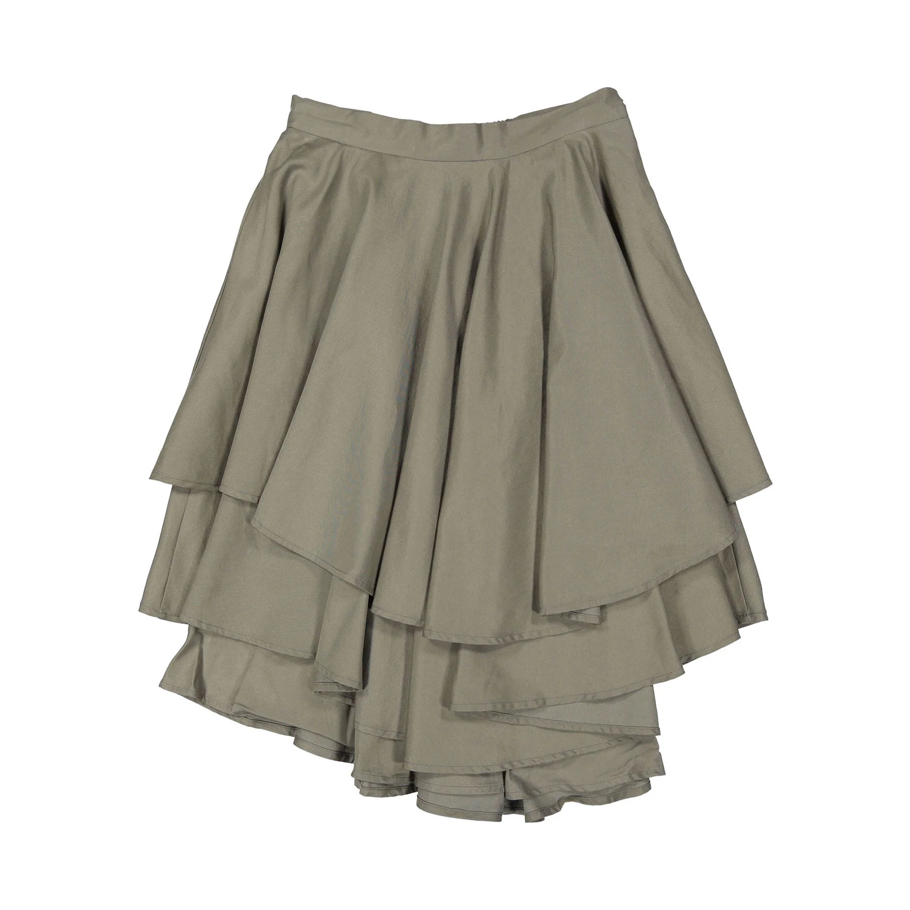 Tangerine Green Cotton Skirt