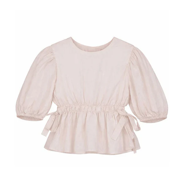Tangerine Pale Lilac Voile Puff Sleeve Blouse