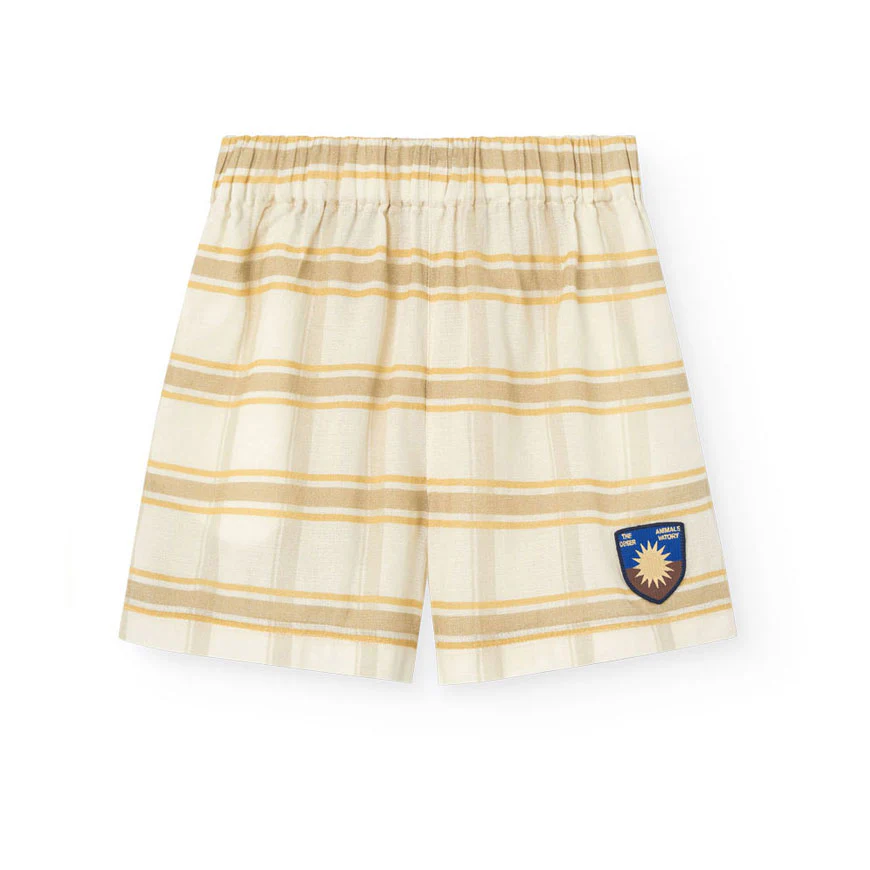 The Animals Observatory Beige Bee Bermuda Shorts