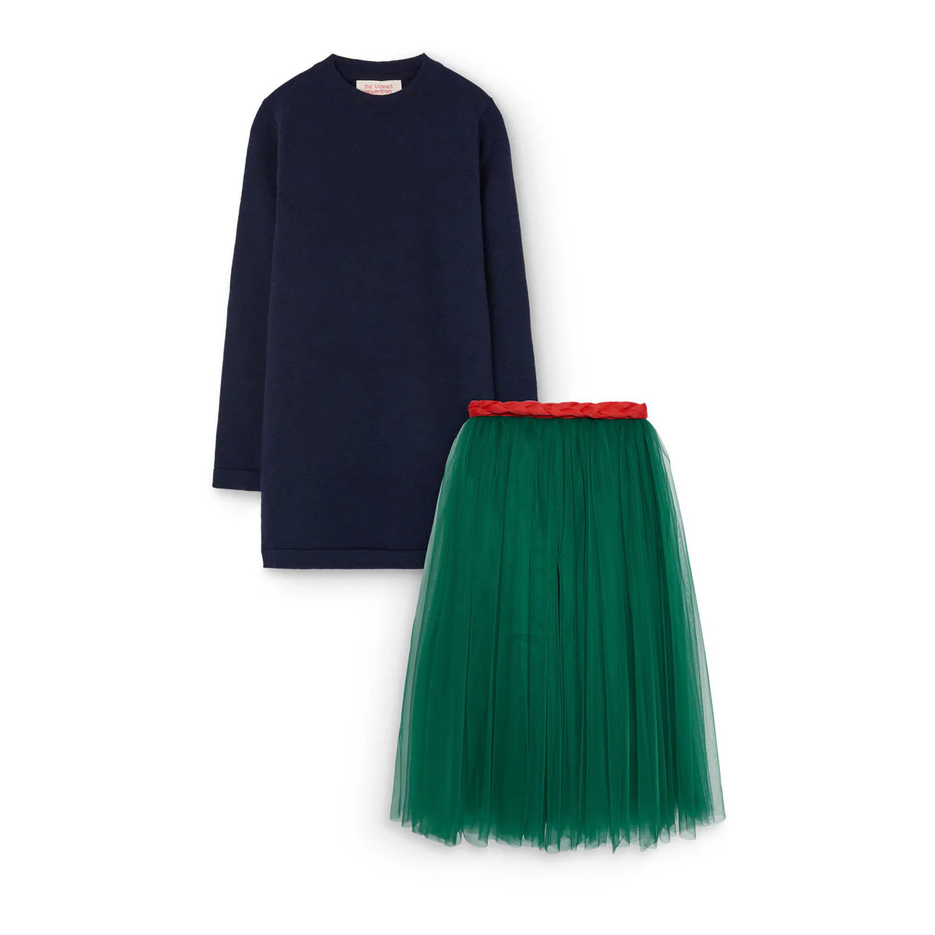 The Animals Observatory Black Mussel  Knit Dress