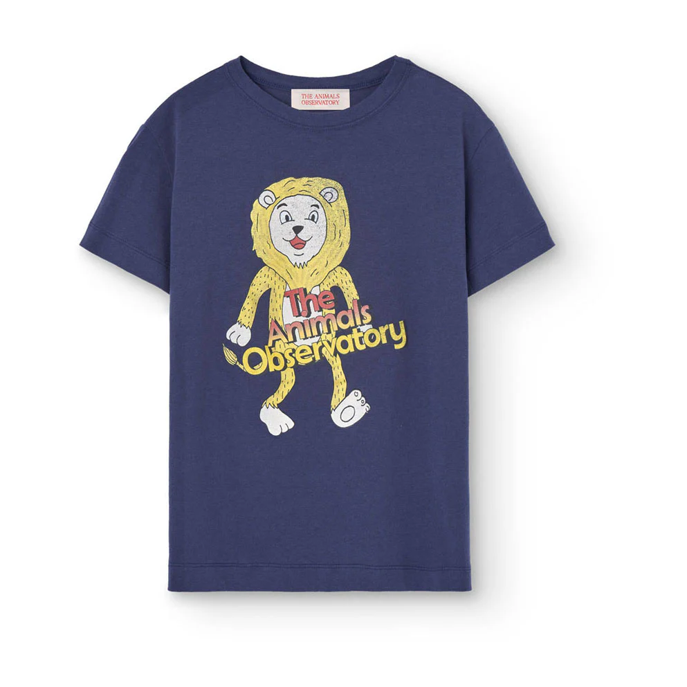 The Animals Observatory Deep Blue Rooster T-Shirt