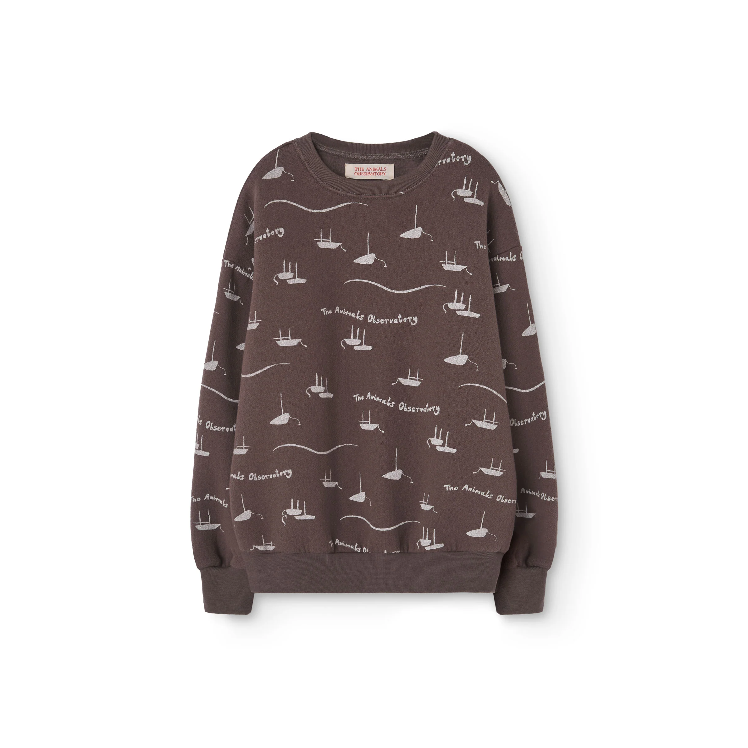 The Animals Observatory Deep Brown Bear Sweatshirt