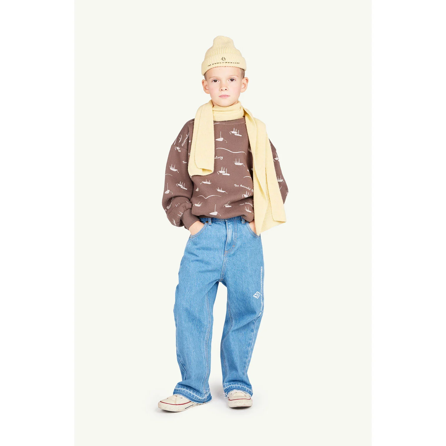 The Animals Observatory Deep Brown Bear Sweatshirt - Image 2