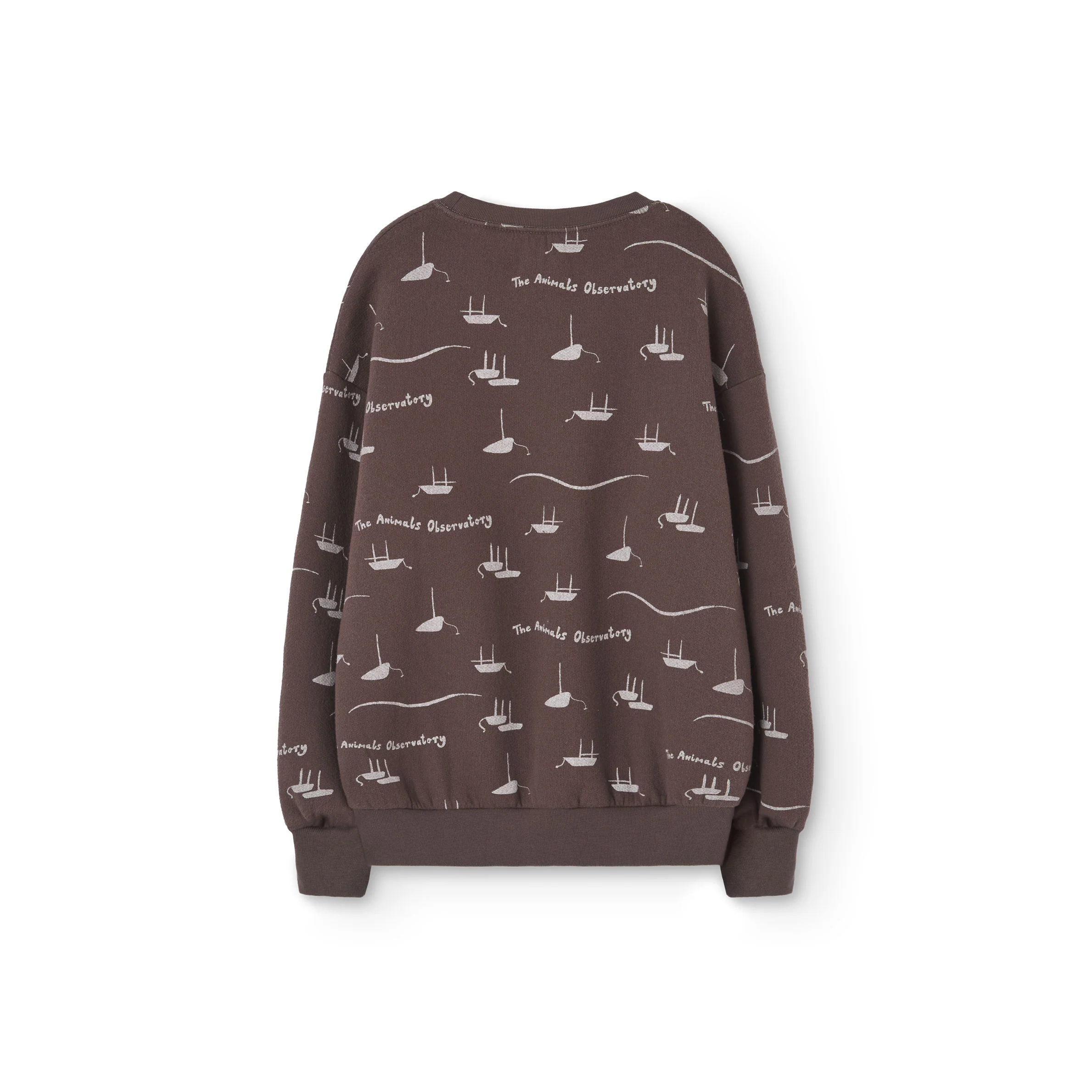 The Animals Observatory Deep Brown Bear Sweatshirt - Image 3