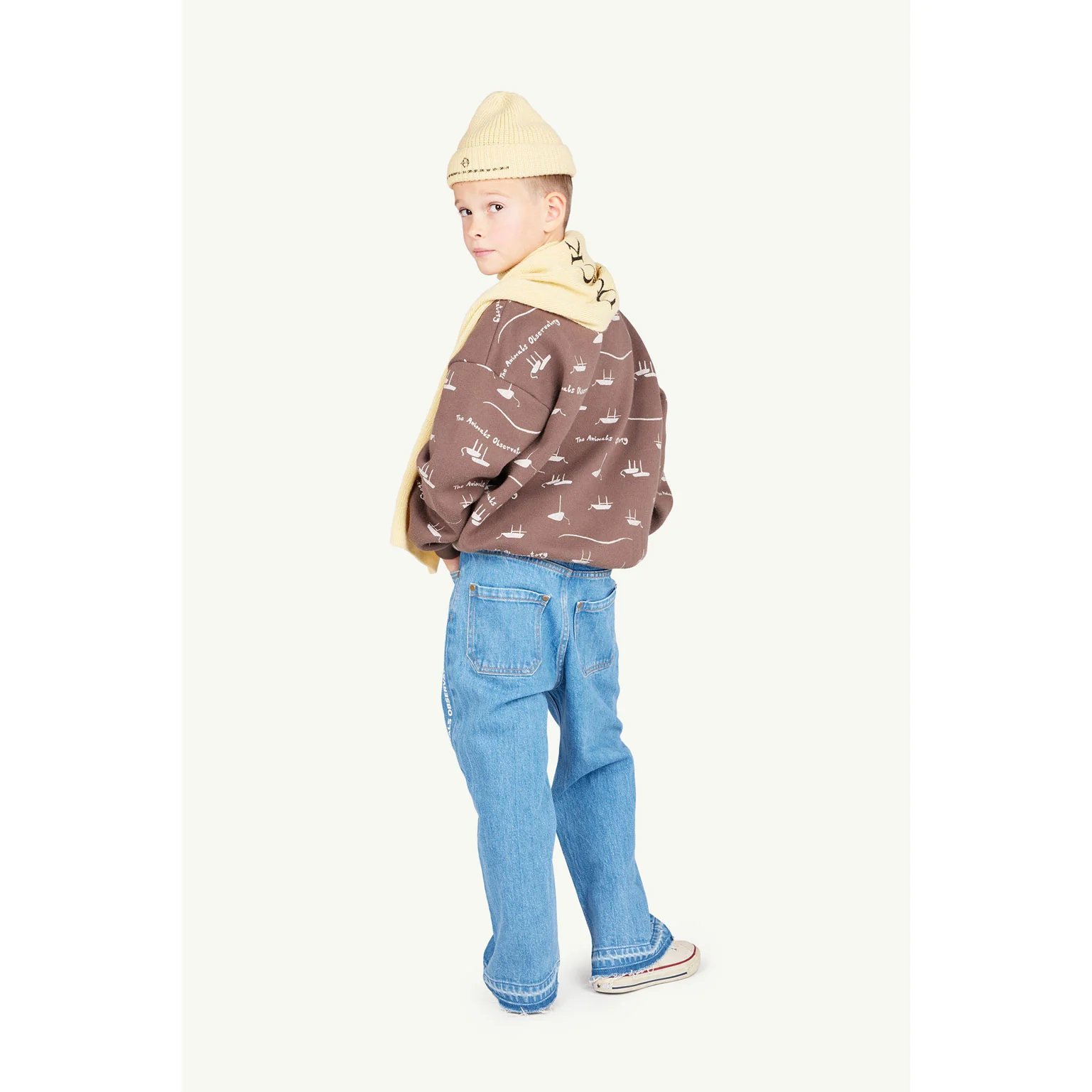 The Animals Observatory Deep Brown Bear Sweatshirt - Image 4