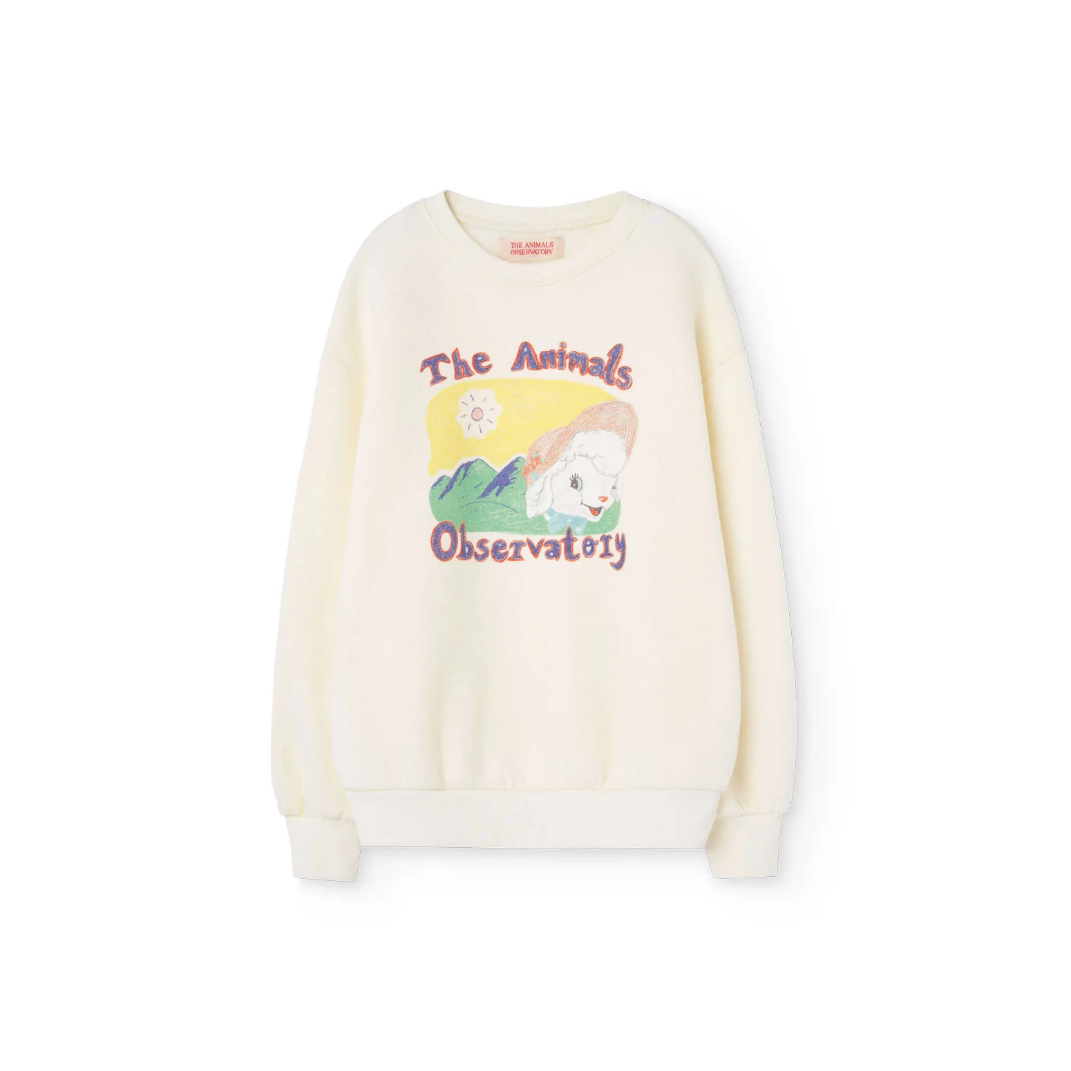 The Animals Observatory White Poodle Bear Sweatshirt