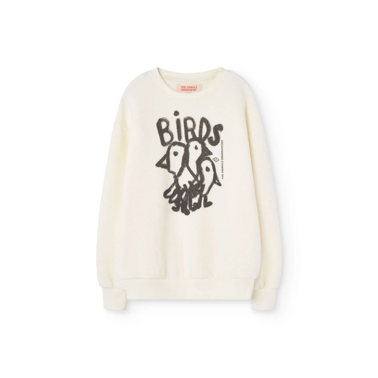 The Animals Observatory White Birds Bear Sweatshirt