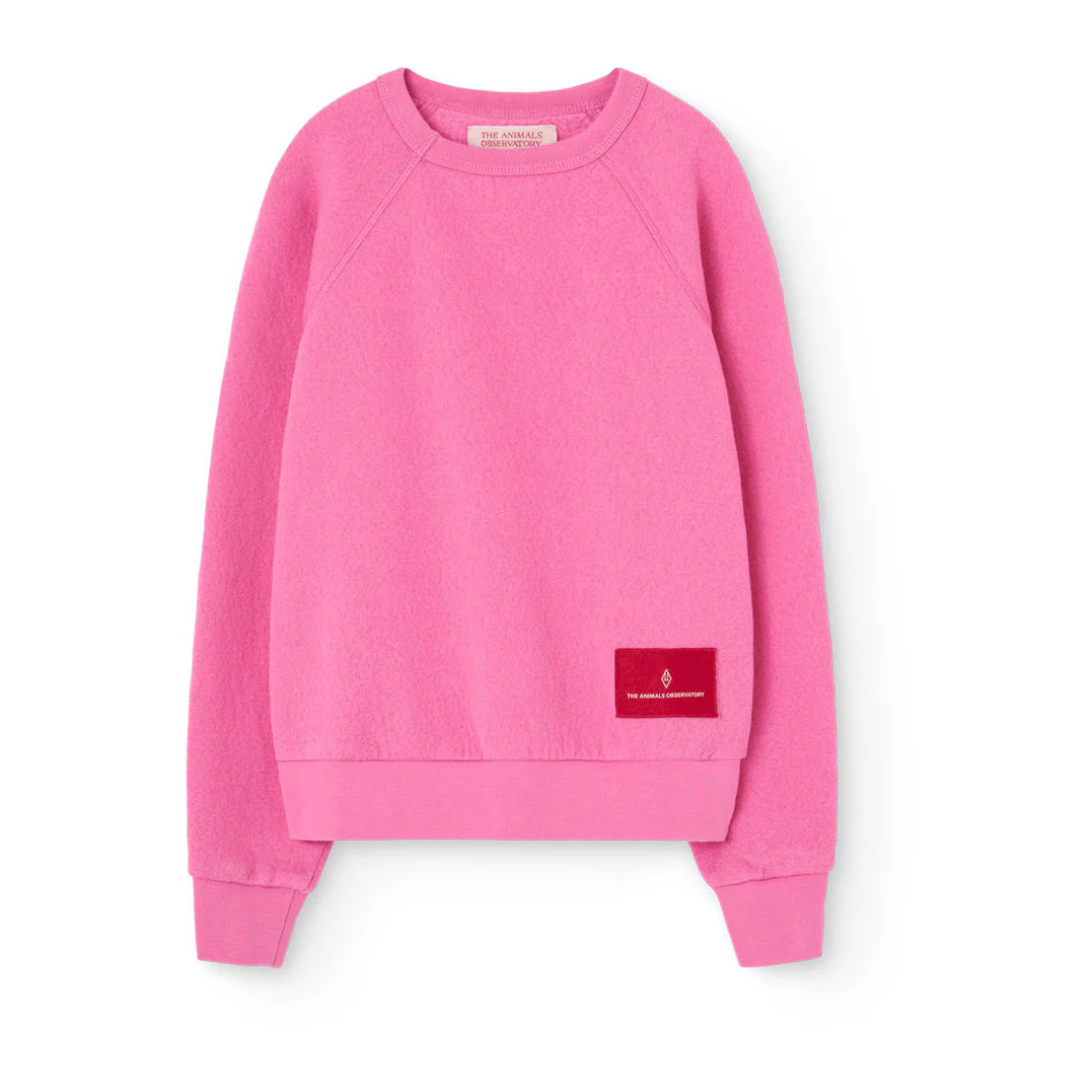 The Animals Observatory Hot Pink Shark Sweatshirt