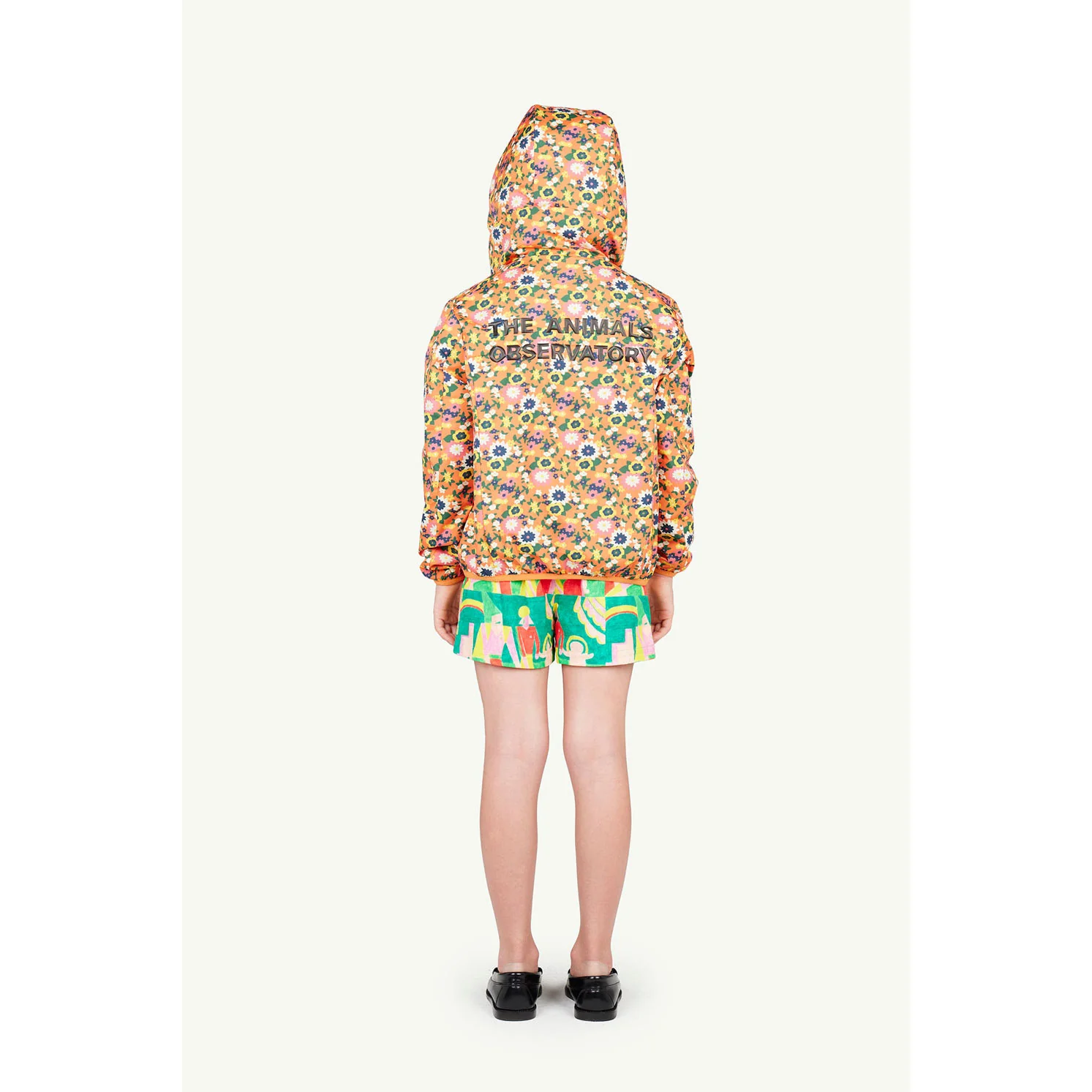 The Animals Observatory Orange Flowers Calf Jacket - Image 4