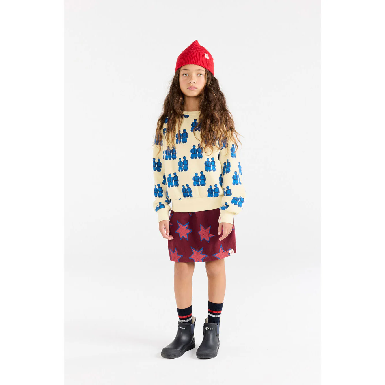 The Animals Observatory Purple Kitten Mini Skirt - Image 2