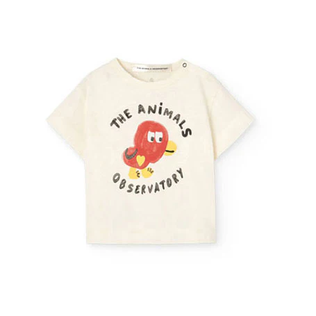 The Animals Observatory Raw White Pangolin T-Shirt