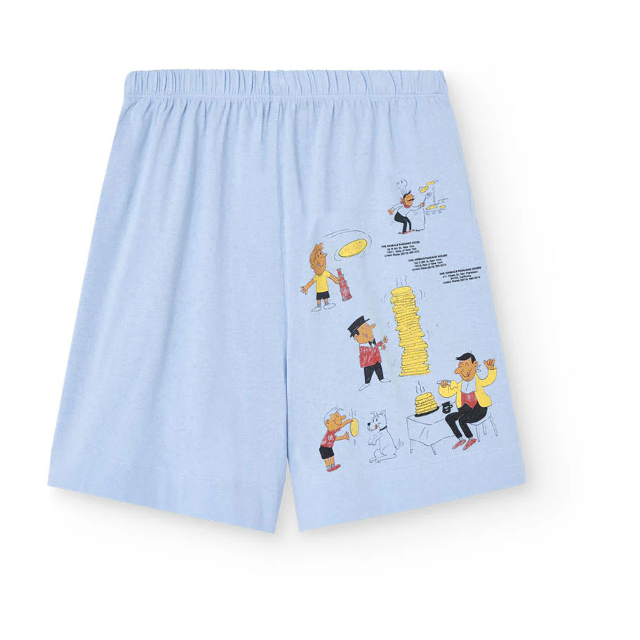 The Animals Observatory Soft Blue Mole Bermuda Shorts
