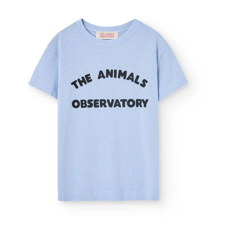 The Animals Observatory Soft Blue Rooster T-Shirt
