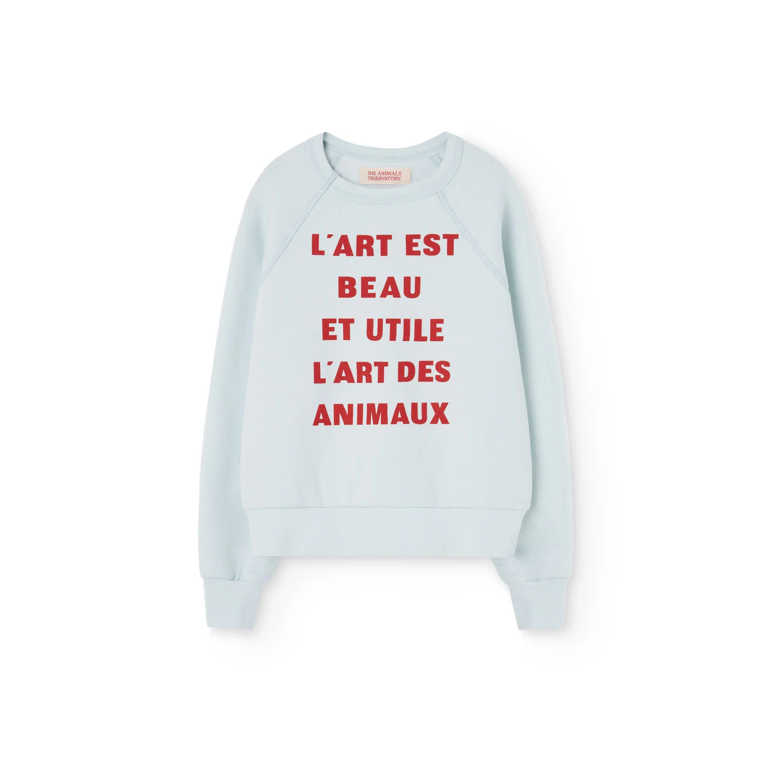 The Animals Observatory Soft Blue Shark Sweatshirt