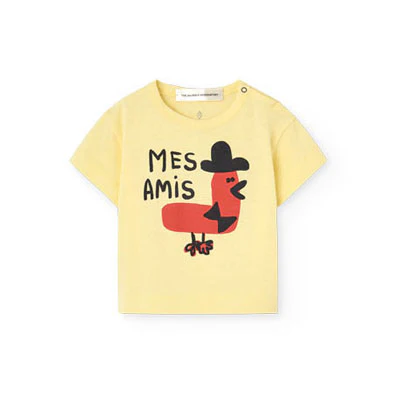 The Animals Observatory Soft Yellow Pangolin T-Shirt
