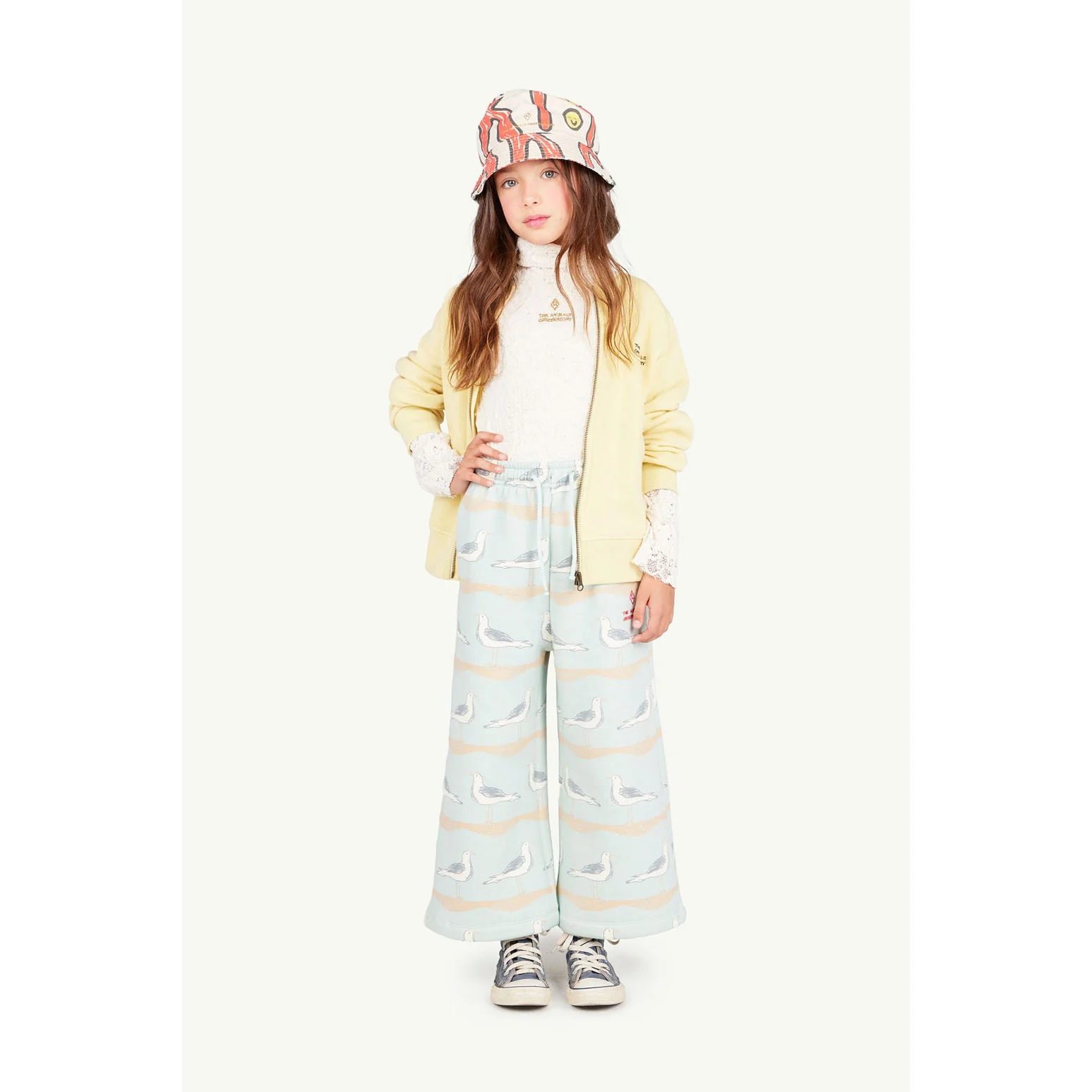 The Animals Observatory  Soft Yellow Zebra Sweatshirt - Image 2