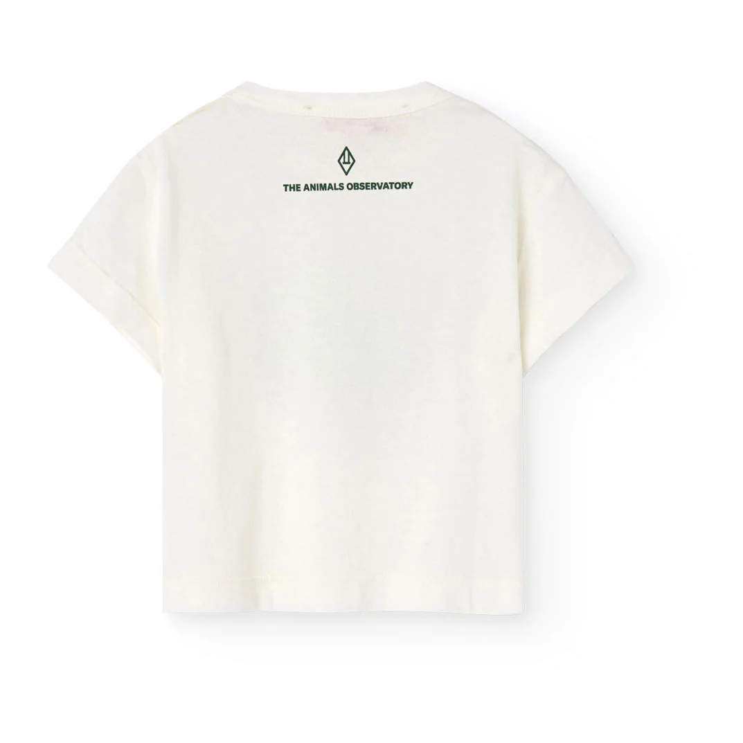 The Animals Observatory White Logo Pangolin Baby T-Shirt - Image 2