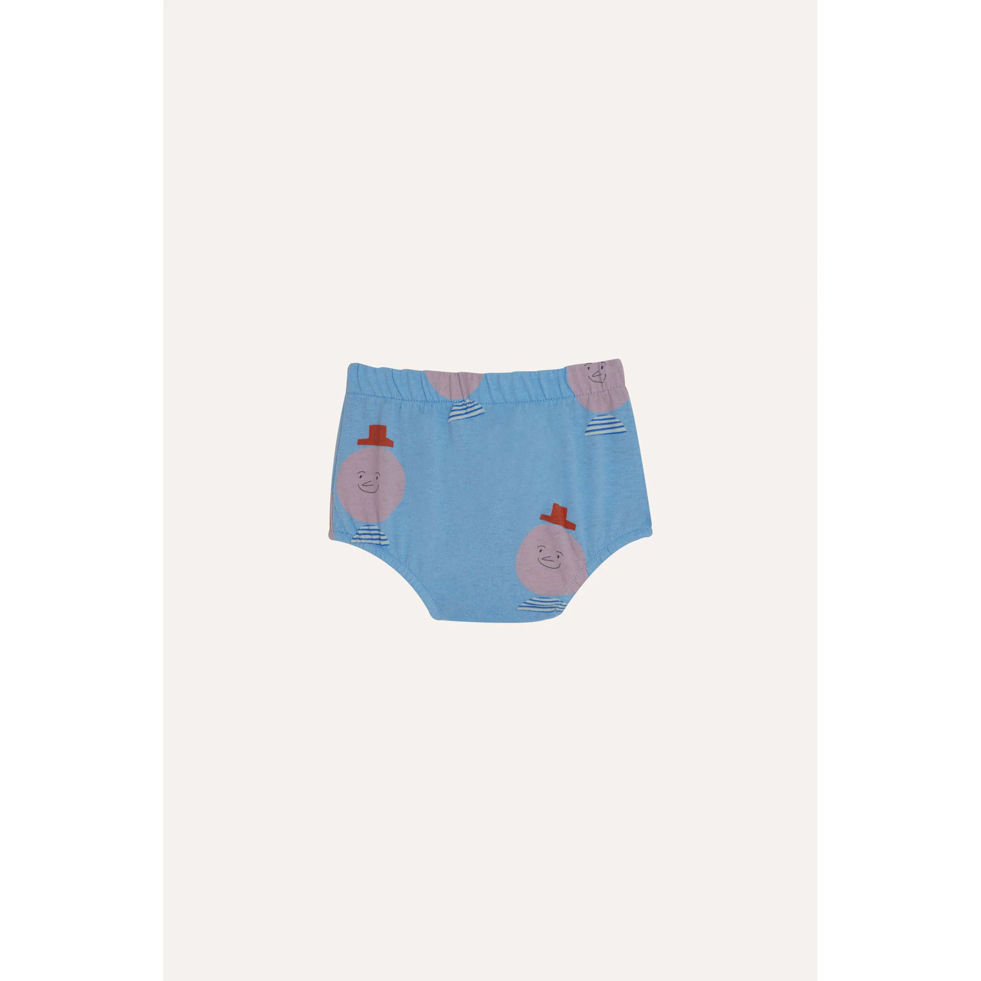 The Campamento Blue Mr. Happy Man Baby Bloomer