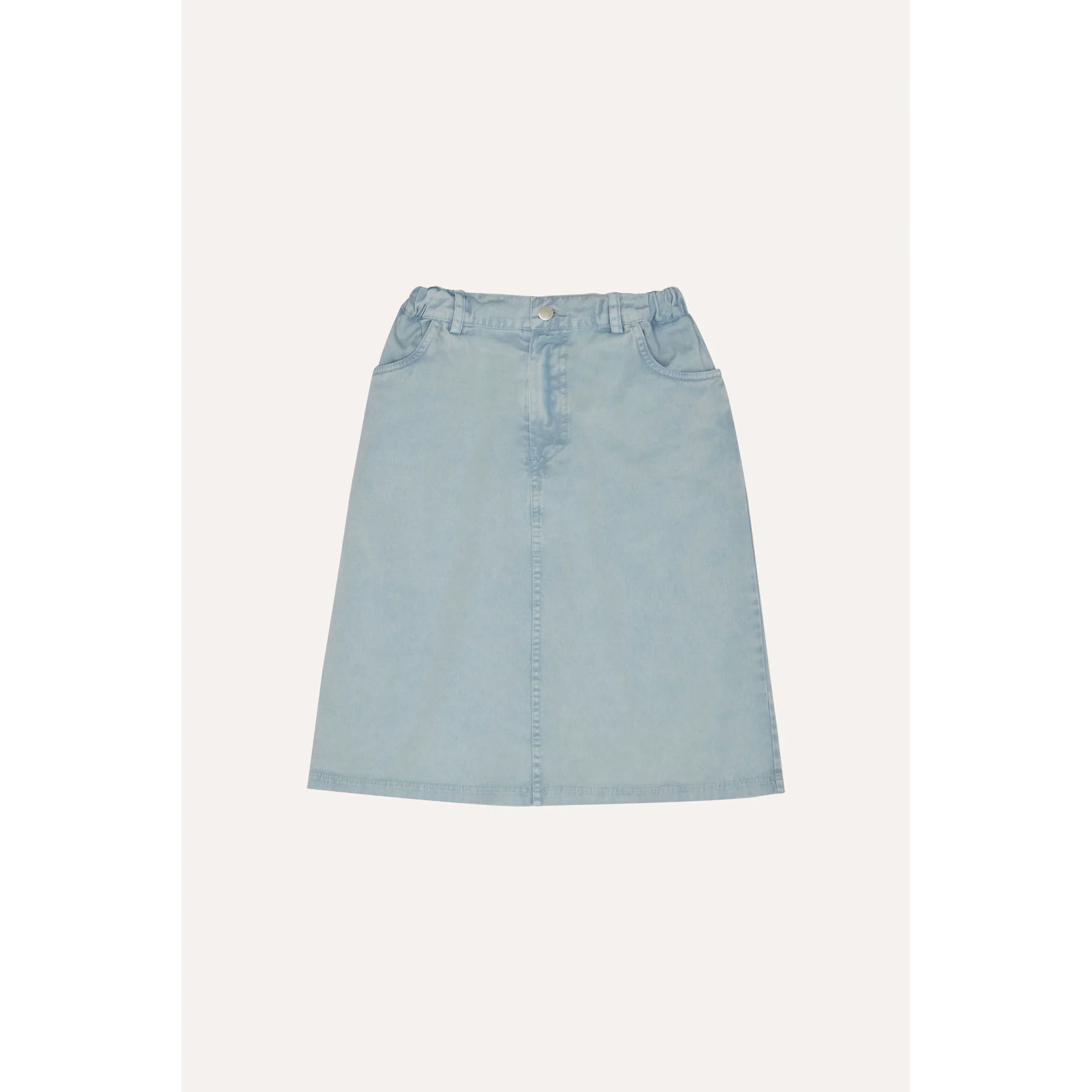 The Campamento Light Blue Denim Skirt